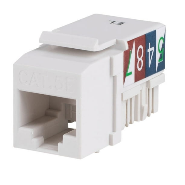 Wired Home KJCAV9 RJ45 Cat 5e 110/KRONE IDC 180 Degree Wht Wired Home KJCAV9 RJ45 Cat 5e 110/KRONE IDC 180 Degree Wht